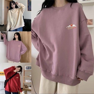 Suéter básico | Mujer Chamarra | Suéter de gran tamaño | Estilo coreano modelo | Ropa de abrigo perezoso cuello redondo Supwiter
