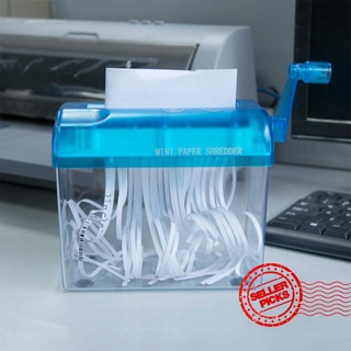 de alta calidad manivela a6 trituradora de papel mini pequeña oficina hogar trituradora de papel escritorio x0s8