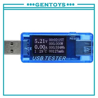 [gentoys] usb digital medidor de potencia probador multímetro monitor de corriente y voltaje, amplificador medidor de potencia de voltaje, velocidad de prueba de cargadores,