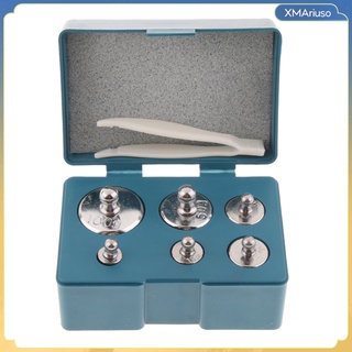 [xmariuso] Calibration Weight Scale 5g 10g 20g 50g 100g with Tweezers Compact Package
