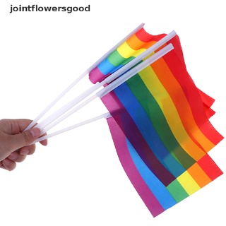 jffg 5x arco iris de mano ondeando bandera gay orgullo lesbiana paz lgbt banner festival bueno