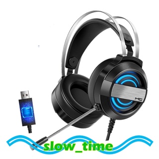 Wired Gaming Headset RGB Illuminated Light Noise Cancelling Over-Ear Headphone for for PS5 PS4