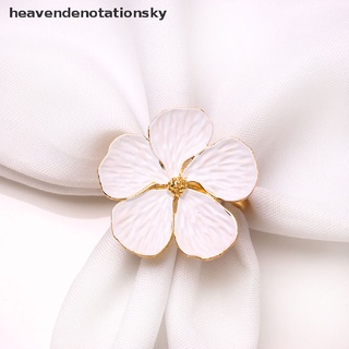 HE1MX Wedding Simple Plum Napkin Napkin 5 Petals Lucky Flower Napkin Ring Napkin Rings Martijn