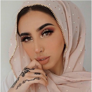 lujo de oro de gasa cabeza bufanda sólido suave largo musulmán bufandas para las mujeres hiyab musulman femme chal y envoltura foulard islamique