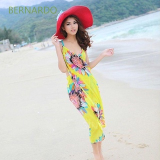 BERNARDO cómodo cubrir Sarong Sexy Bikini vestido de playa mujeres nuevo chal de playa profundo V envoltura de gasa trajes de baño/Multicolor