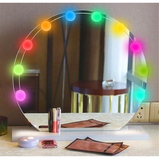 Serie Luces Para Espejo Maquillaje 10 Focos Luz Led Rgb + Control