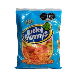 Gomitas Lucky Gummys Aros De Durazno 1 Kg