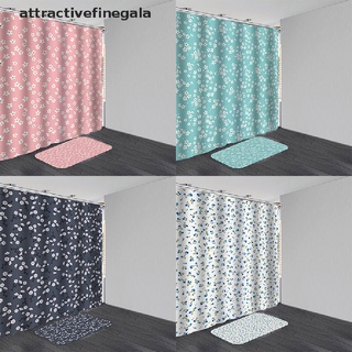 [atractivefinegala] pequeño floral impermeable baño cortina de ducha alfombrillas de baño de múltiples tamaños producto caliente