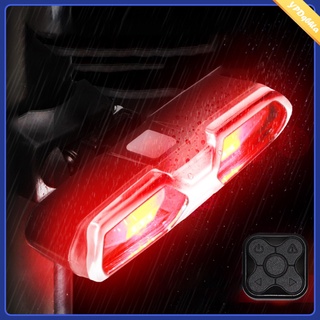 [venta caliente] luz trasera de bicicleta con indicador de señal de giro inalámbrico control remoto luz trasera de bicicleta trasera usb recargable advertencia de seguridad