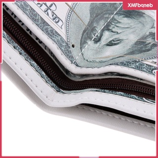 [XMFBQNEB] mujer Bi-Fold Mighty lona cartera banco papel nota dinero bolsa dólares
