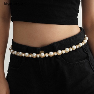 [bigmango] Nueva perla para mujer/joyería/vestido de fiesta/cinturón de perlas/cinturones calientes