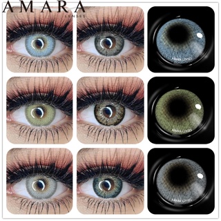 amara 1 par de lentes de contacto coloridos serie islandia decoración de ojos lente comestics