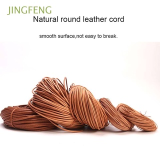 JINGFENG Moda F. Cuerda de cuero Natural color Hallazgos de joyas Cuero Diámetro: 1 / 1,5 / 2 / 3 mm Cuerda Hecho. útil adj. Collar Accesorios Producción de joyas