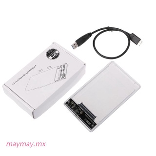 MAYMA 2.5" USB 3.0 SATA HDD Hard Disk Drive External Enclosure Full Transparent Case (1)