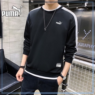 Suéter Puma Suéter Tipo Camiseta De Manga Larga Con Cuello Redondo Para Hombre Suéter Holgado Casual Camisa De Entrenamiento