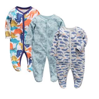 ropa de bebé niñas recién nacido mameluco de pie pijama de algodón bebé de manga larga pijamas