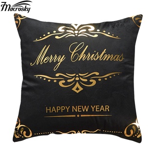 macrosky_ funda de almohada cuadrada en forma cuadrada, estética, decorativa, con patrones de navidad, lavable para el hogar (2)