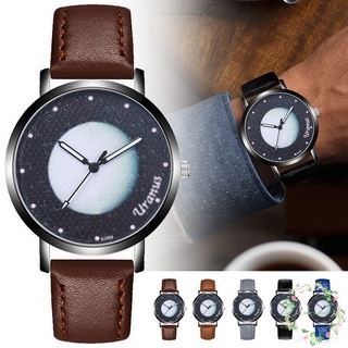 Reloj de cuarzo con esfera redonda de cuero PU para hombre/reloj deportivo de negocios/regalos