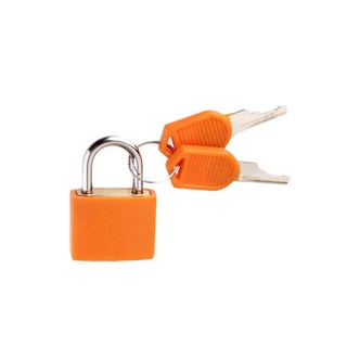cry 5pcs metal y plástico pequeño mini candado de acero fuerte maleta de viaje diario cerradura con 2 llaves color plástico candado (3)