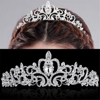 Tocado de novia Noble y lujoso corona boda diadema barroco tocado corona