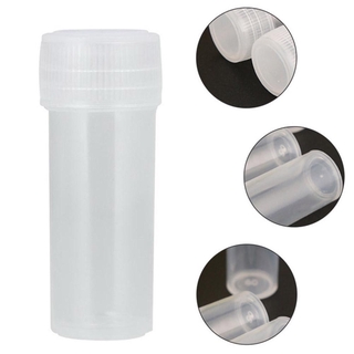 1pcs plástico 5 ml botella de muestra tubo de prueba mini botella botella contenedor de almacenamiento translúcido n4y3 (1)