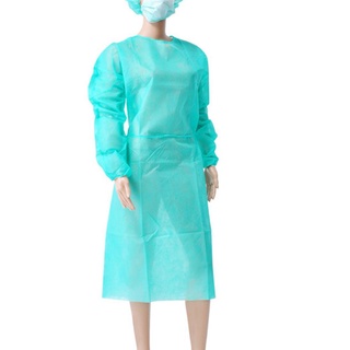 moda 10 unids/lote no tejido protección de seguridad traje desechable vestido de aislamiento