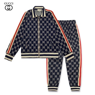 Gucci Classic Jacquard Logo Jogger Pants Casual Fashion Coat