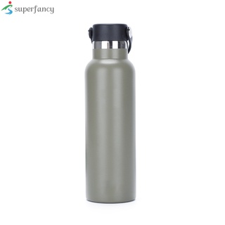 Botella de agua de acero inoxidable de doble capa con asas reutilizables al vacío aislado botella para deportes escuela suministros