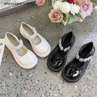 [enjoysportswac] plataforma lolita zapatos de estilo japonés mujeres suave cuero tacón zapatos 2021 señoras estudiante universitario negro mary jane zapatos goth punk [caliente] (1)