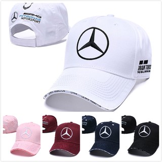 Benz gorra de béisbol Mercedes sombrero coche gorra moda hombres mujeres negro blanco azul oscuro marrón rosa sombrero