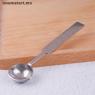 ONE Large silver stamp spoon vintage wax sealing spoon melting sealing wax stick .
