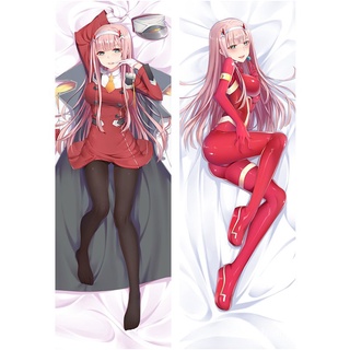 Funda de almohada Anime DARLING in the FRANXX ZERO TWO CODE:002, ropa de cama de doble cara, chica Sexy, Dakimakura, 3Dfunda de almohada anime abrazo
