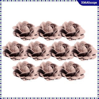 [xmafxxqe] juego de 10 cabezas de flores artificiales flores flores rosas flores artificiales decoración del hogar decoración de boda