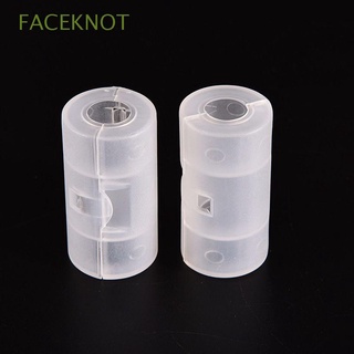 FACEKNOT Practical Battery Adapter Case 6pcs Battery Conversion Box Battery Converter Convenient AA To C Size Household Durable Battery Shell High Quality Battery Switcher/Multicolor