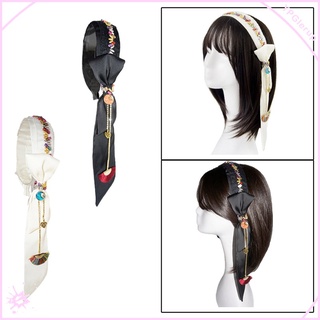 Headbands for Women, Beaded Headbands with Tassels Wide Headbands, Elastic Hair Hoops Fashion Vintage Styling Hair