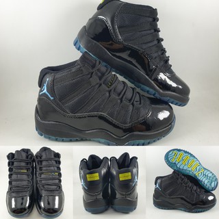Air Jordan 11 Retro Gamma Blue High Kids zapatos negro azul