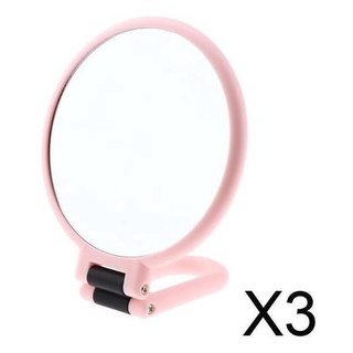 Espejo De Maquillaje Plegable De Doble Cara 3x Con Aumento