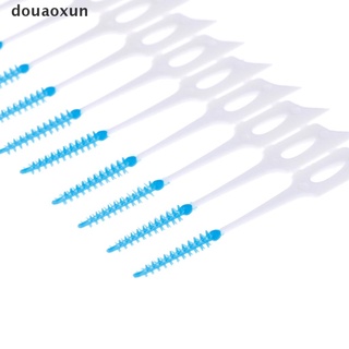 douaoxun 40 unids/caja push-pull cepillo interdental 0,7 mm goma ortodoncia cepillo de alambre cuidado oral mx (2)