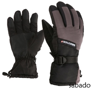 sabadofull finger - guantes de esquí antideslizantes, a prueba de viento, (9)