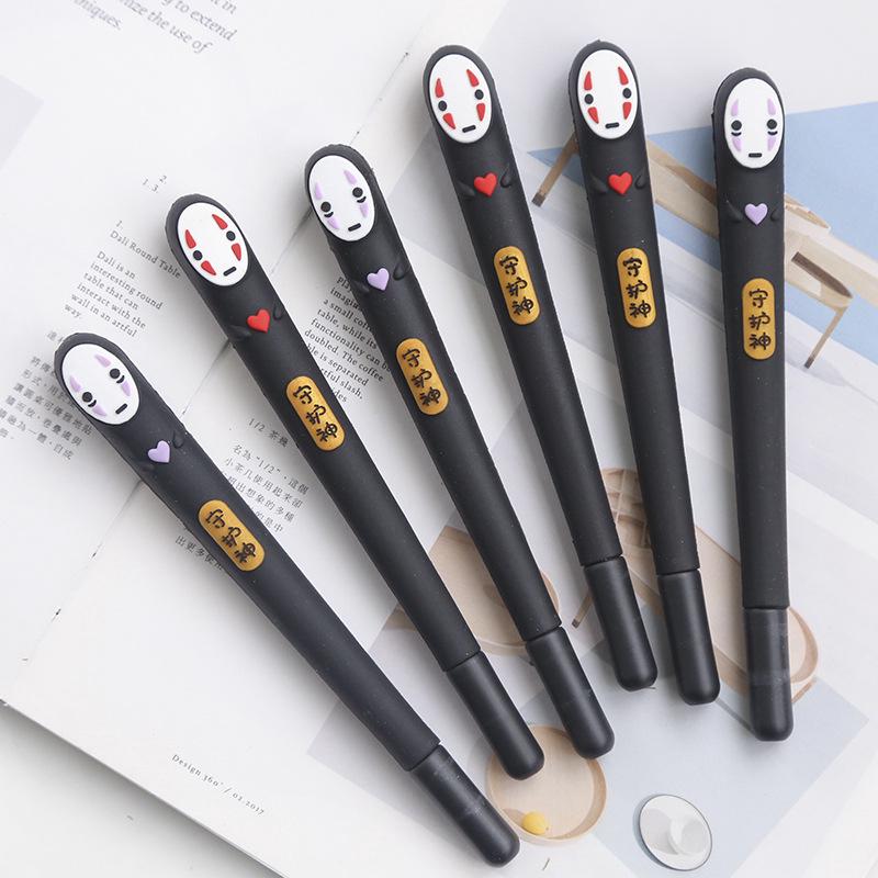 Japan Spirited Away No Face man gel pen Cute 0.38 mm black ink neutral pens Promotional stationery Gift School writing Supplies