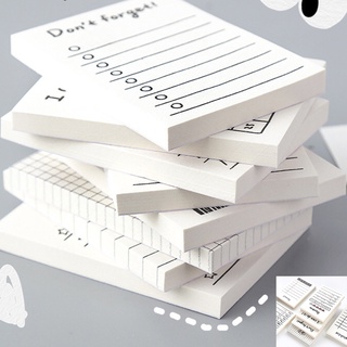 Tangding Ins Memo Paper Creative lindo Plan Punch-in Memo Pad pequeño cuaderno puede romper 50 notas adhesivas para estudiantes