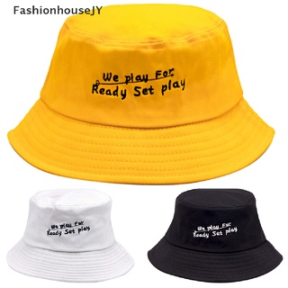 fashionhousejy moda mujeres hombres carta impresión hip hop cubo sombreros pesca gorra sol sombrero venta caliente