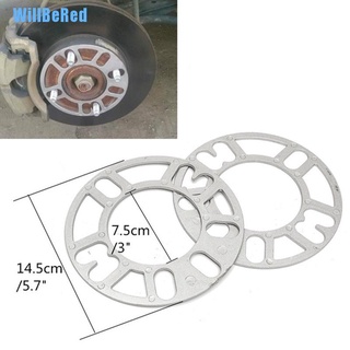 [Willbered] 4 separadores universales de aleación de aluminio de 3 mm para rueda de 4 y 5 pernos [caliente] (9)