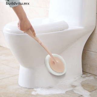 【buildvitu】 Long Handle Brush Cleaning Sponge for Dishwashing Kitchen Toilet Bathroom [MX]