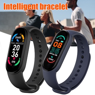 M6 Smart Bracelet Wristband Smart Sports Watch Heart Rate Blood Pressure Blood Oxygen Test IP67 Waterproof