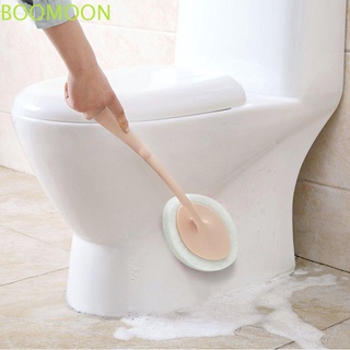 BOOMOON WC accesorio WC cepillo de limpieza Limpiador de pisos Higienico Mango largo La fuente del cuarto de baño De plástico Herramientas de lavado Home Esponja reemplazable