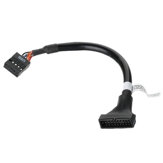 Shas Cable adaptador USB 3.0 a USB 2.0 adaptador de 20 pines USB3.0 macho a 9 pines (6)