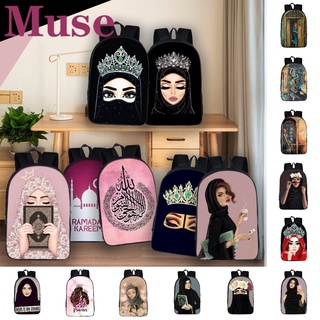 moslem beauty girls mochila ruckpack patrón de dibujos animados musulmanes mochila niños