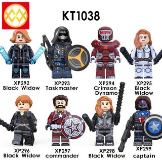 Black Widow 2020 Movie Minifigures Marvel Super Hero Lego Toys Building Blocks KT1038 XP292-299