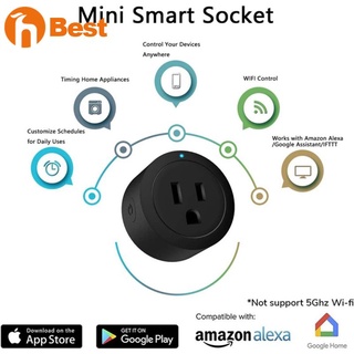 Envío WiFi smart Socket Móvil Control Remoto tuya/Vida Inteligente APP Sincronización Enchufe De Voz US Plug beautyy7
